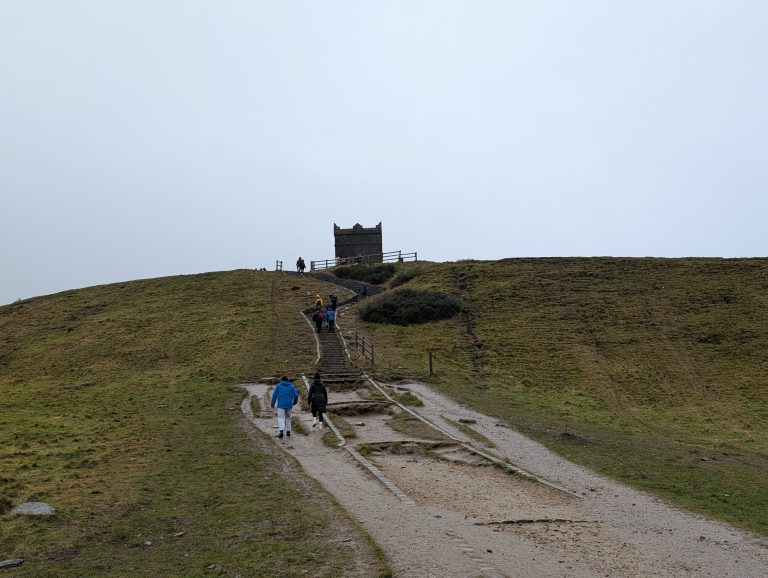 Hiking Up Rivington Pike